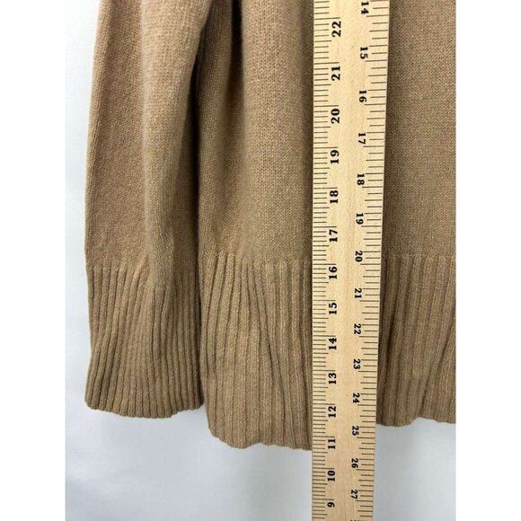 Everlane Women's Medium Cashmere & Wool Blend Turtleneck Sweater Camel Tan - Picture 5 of 11
